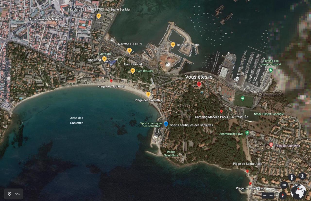 T1 Avec Piscine A 300M Des Plages Pour 4 Personnes - Residence Saint Elme La Seyne-sur-Mer Zewnętrze zdjęcie
